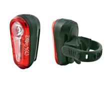 LED ACHTERLICHT SPANNINGA RUBY3 FLASHING ZADELPEN BEVESTIGING BATTERIJ BULK