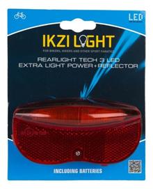 LED ACHTERLICHT REFLECTOR IKZI 3 LED BATTERIJ 50MM OP KAART