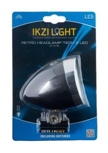 LED VOORLICHT KOPLAMP IKZI LED BATTERIJ ZWART OP KAART