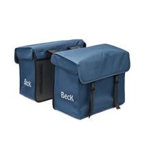 TAS DUBBEL BECK CANVAS MEDIUM 48L. BLAUW