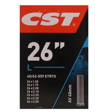 BINNENBANDEN 26X1.50-1.75-2.50 CST SCHRADER (AUTO) VENTIEL 40MM = 40/62-559 AV 40MM 071301