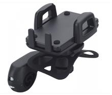 STUUR ACC. TELEFOONHOUDER ERGOTEC MET BRACKET ZWART, MONTAGE 22.2 - 31.8 MM VOOR SMARTPHONES VAN 56MM TOT 85MM OP KAART