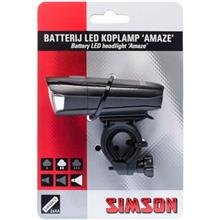 SIMSON BLISTER 022005 BATTERIJ KOPLAMP AMAZE 1 LED 25 LUX