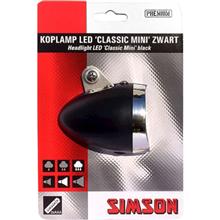 SIMSON BLISTER 022022 BATTERIJ VOORVORK KOPLAMP CLASSIC MINI ON/OFF 4 LUX ZWART