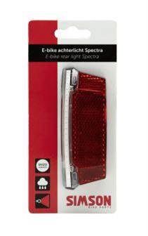 SIMSON BLISTER 022029 E-BIKE BAGAGEDRAGER ACHTERLICHT SPECTRA 6-48 VOLT